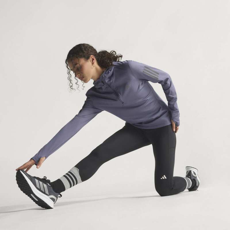 Adidas Own The Run Winterized Half-Zip Mor Kadın Sweatshirt - 7