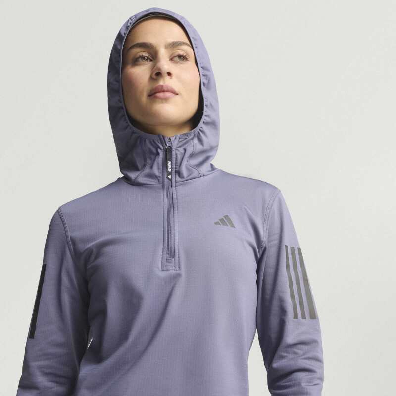 Adidas Own The Run Winterized Half-Zip Mor Kadın Sweatshirt - Adidas (1)