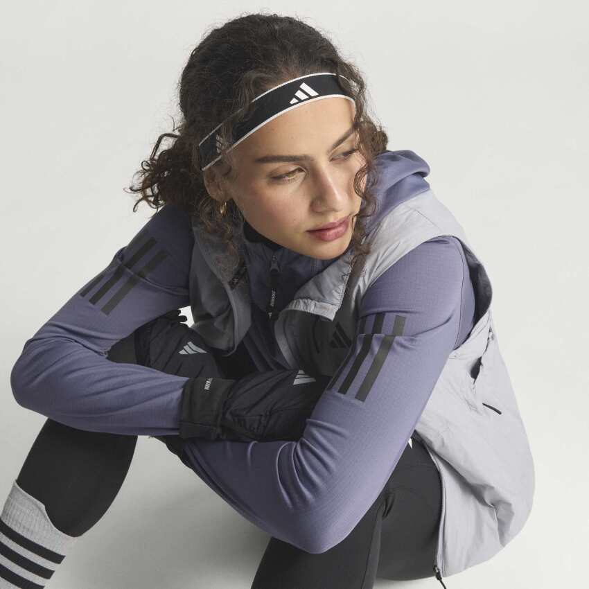 Adidas Own The Run Winterized Half-Zip Mor Kadın Sweatshirt - 8