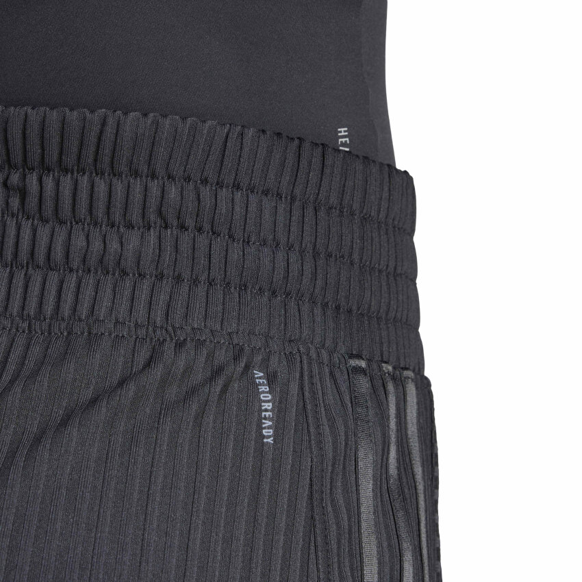 Adidas Pacer All Gym Seasonal Rib High-Rise Tonal 3-Stripes Kadın Şort - 4