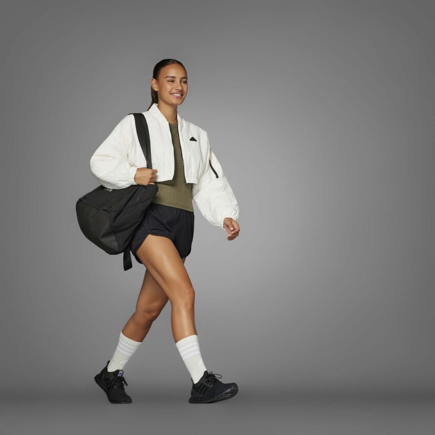 Adidas Pacer All Gym Seasonal Rib High-Rise Tonal 3-Stripes Kadın Şort - 10