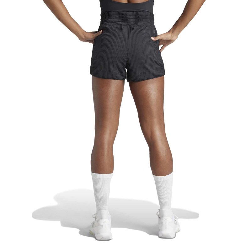 Adidas Pacer All Gym Seasonal Rib High-Rise Tonal 3-Stripes Kadın Şort - Adidas (1)