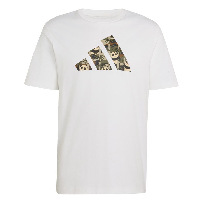 Adidas Panda Chill Camo Beyaz Erkek Tshirt - Adidas