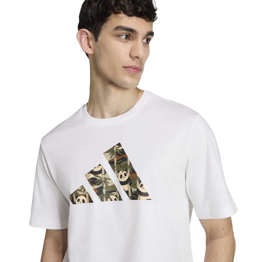 Adidas Panda Chill Camo Beyaz Erkek Tshirt - 10
