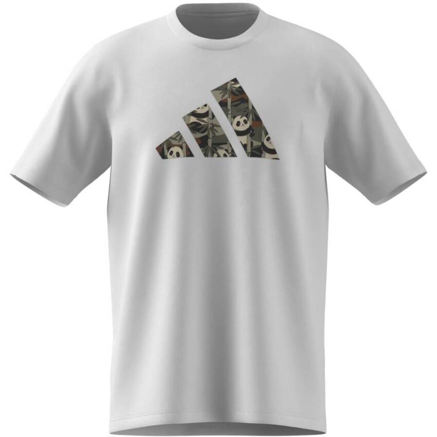 Adidas Panda Chill Camo Beyaz Erkek Tshirt - 12