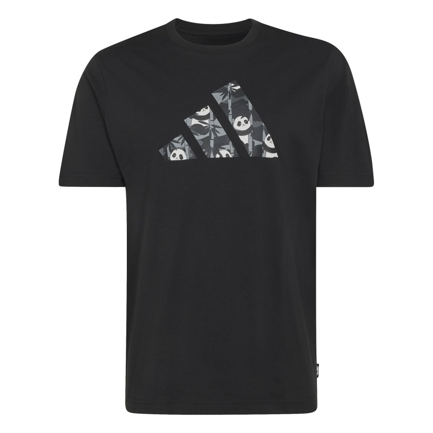 Adidas Panda Chill Camo Graphic Siyah Erkek Tshirt - 1