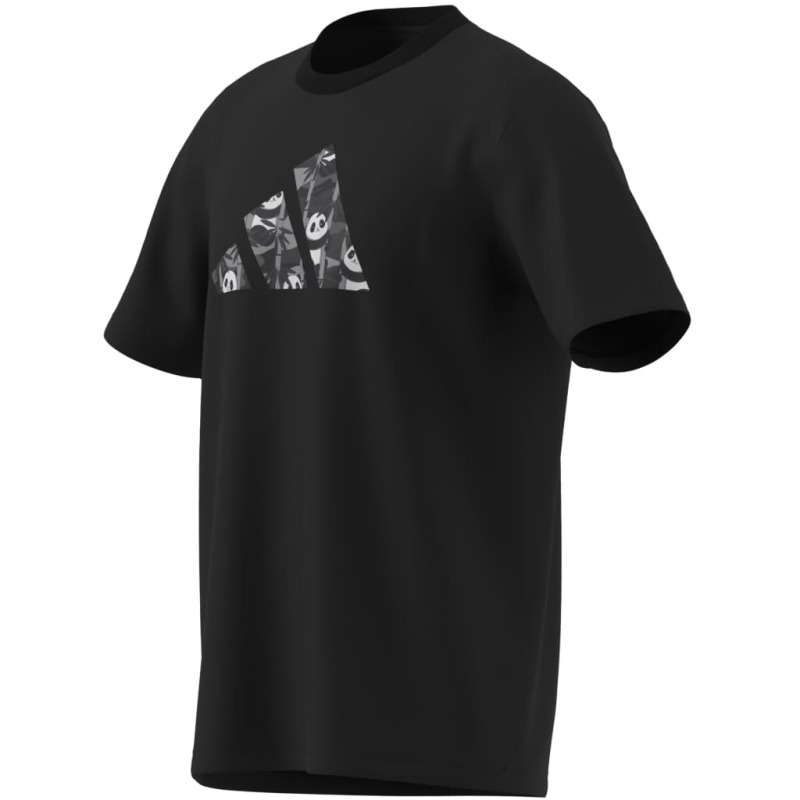 Adidas Panda Chill Camo Graphic Siyah Erkek Tshirt - 6