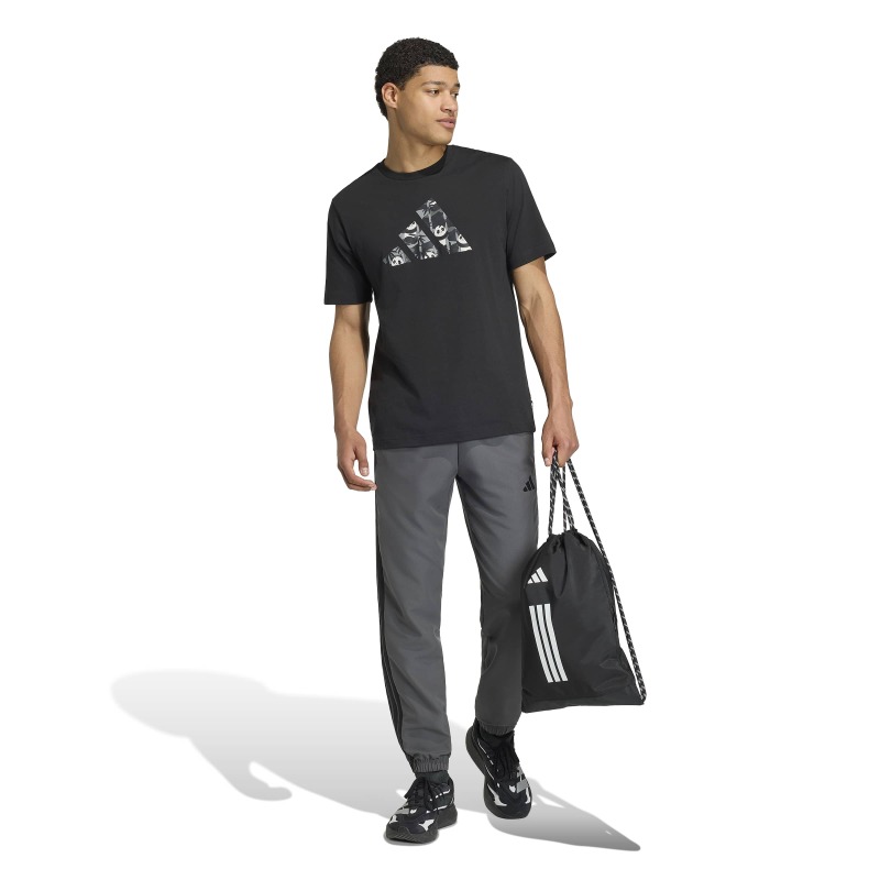 Adidas Panda Chill Camo Graphic Siyah Erkek Tshirt - 9