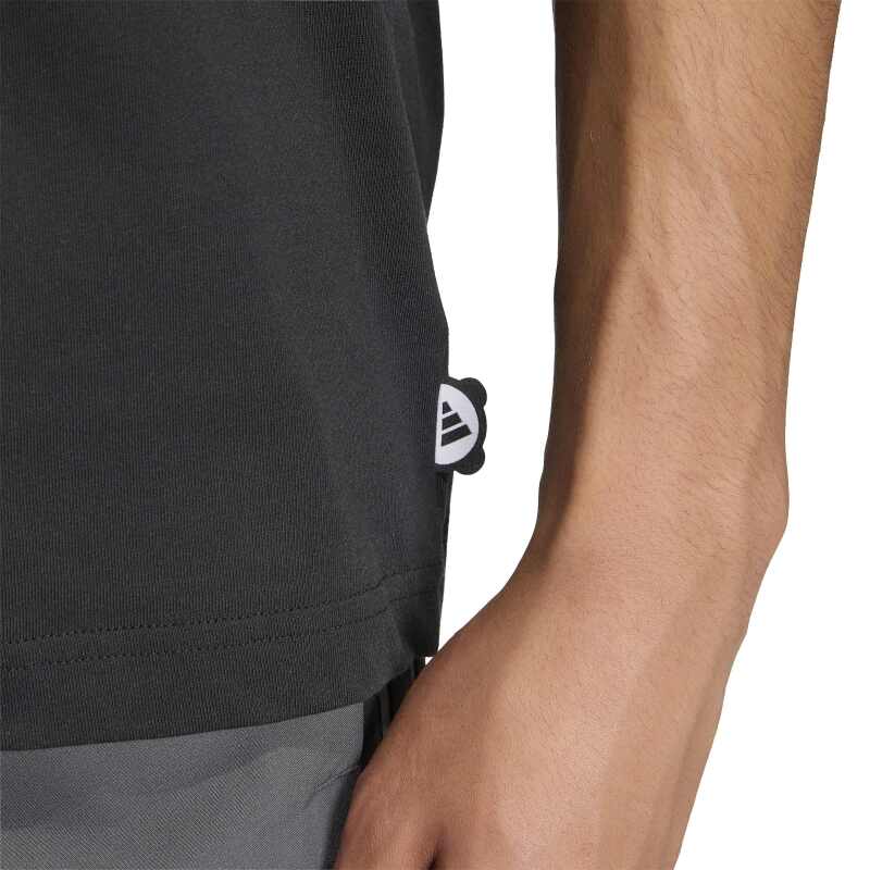 Adidas Panda Chill Camo Graphic Siyah Erkek Tshirt - 11