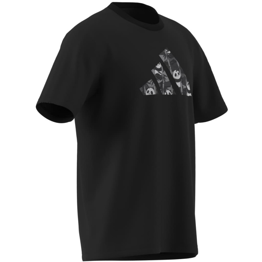 Adidas Panda Chill Camo Graphic Siyah Erkek Tshirt - 13