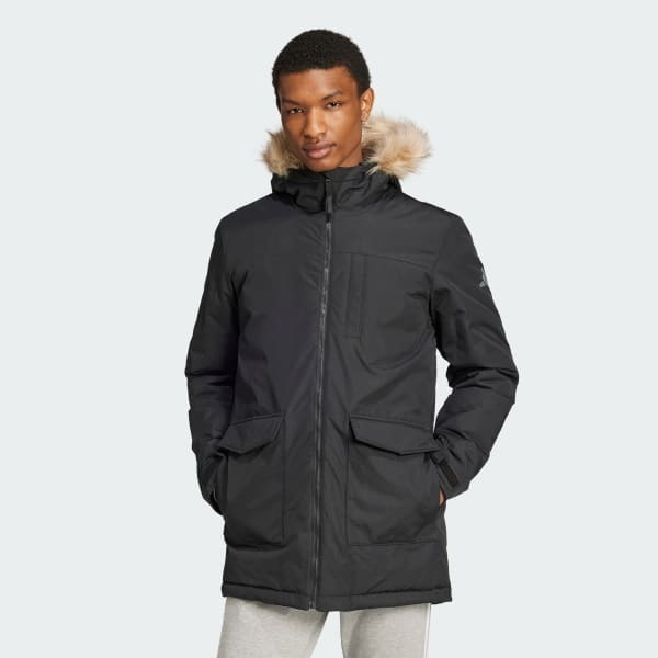 Adidas PAVERIC FUR PAR SİYAH Erkek Mont - 1