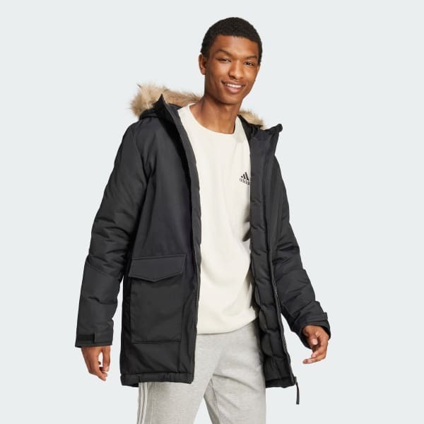 Adidas PAVERIC FUR PAR SİYAH Erkek Mont - 3