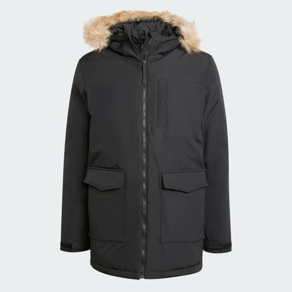 Adidas PAVERIC FUR PAR SİYAH Erkek Mont - 4