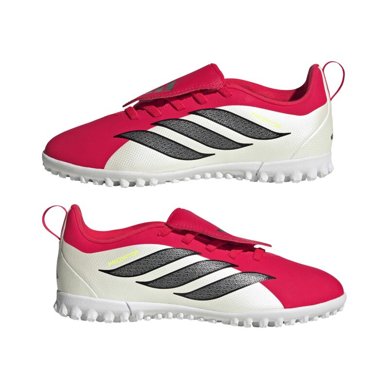 Adidas Predator Club Katlanır Dilli Elastik Bağcıklı Kırmızı Çocuk Halı Saha Ayakkabısı - 9