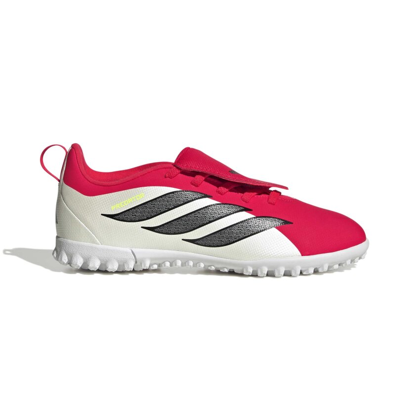 Adidas Predator Club Katlanır Dilli Elastik Bağcıklı Kırmızı Çocuk Halı Saha Ayakkabısı - 1
