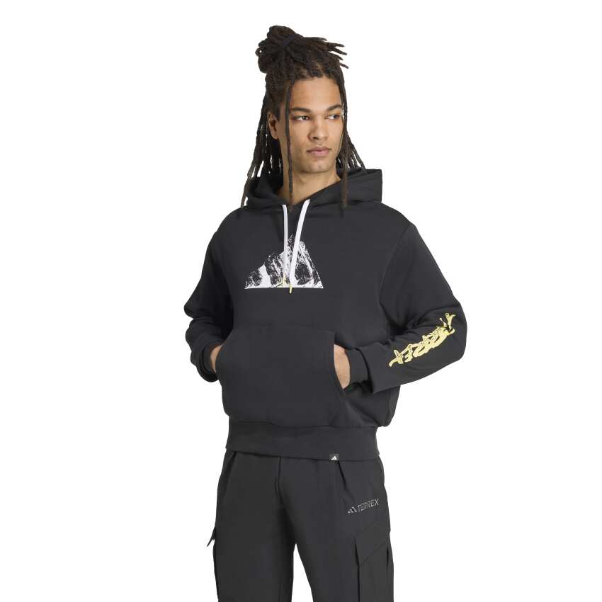 Adidas Premium 3-Stripes Siyah Erkek Sweatshirt - 1