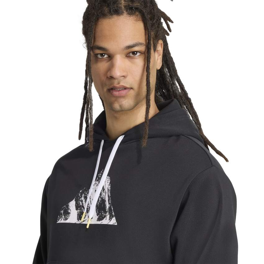 Adidas Premium 3-Stripes Siyah Erkek Sweatshirt - 4