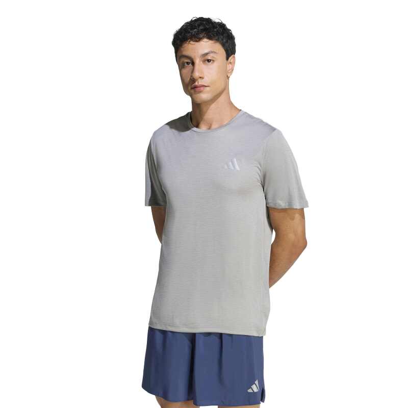 Adidas Run Ess Tee Gri Erkek Tshirt - 1