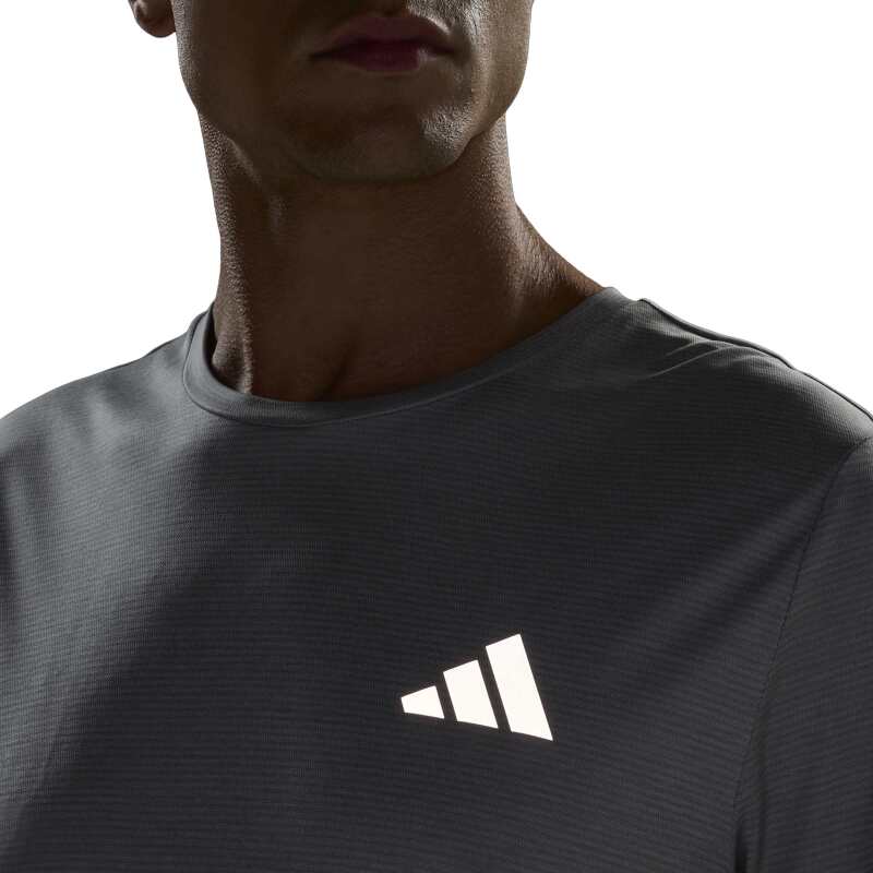 Adidas Run Ess Tee Gri Erkek Tshirt - 6
