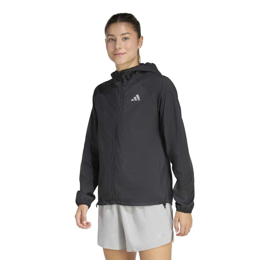 Adidas Run Essentials Siyah Kadın Eşofman Üstü - 1