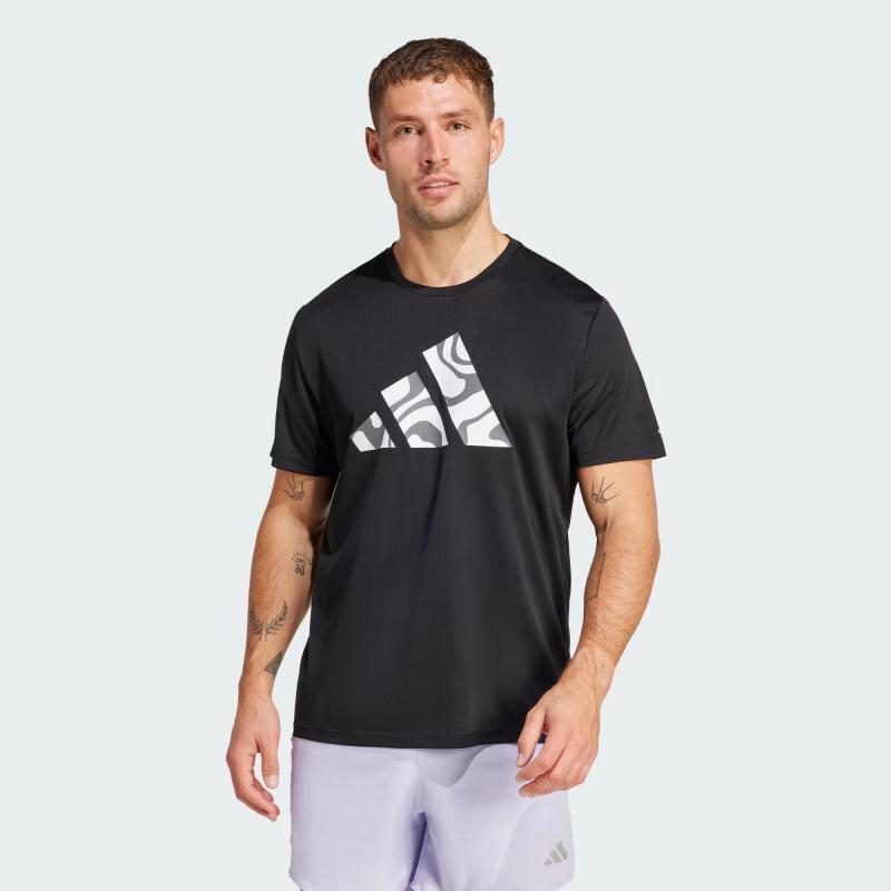 Adidas Run It Bl Tee M Erkek Tshirt - 1