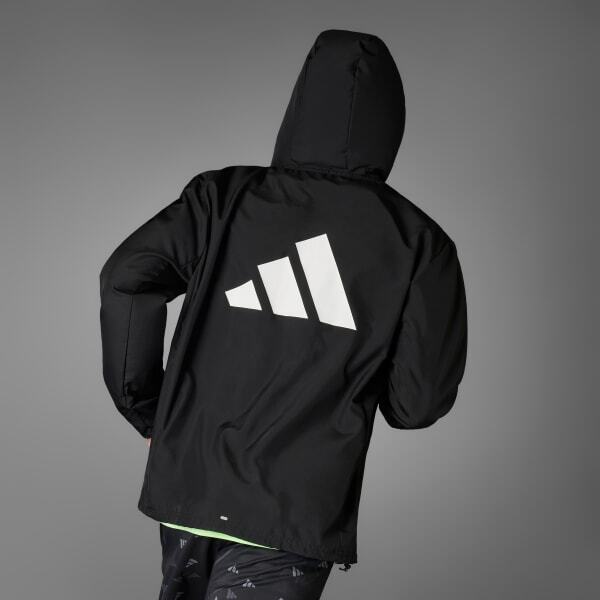 Adidas RUN IT JACKET SİYAH Erkek Eşofman Üstü - 2