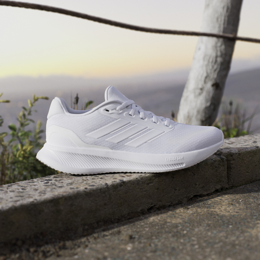 Adidas RUNFALCON 5 W BEYAZ Kadın Koşu Ayakkabısı - 2