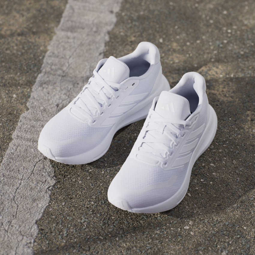 Adidas RUNFALCON 5 W BEYAZ Kadın Koşu Ayakkabısı - 4
