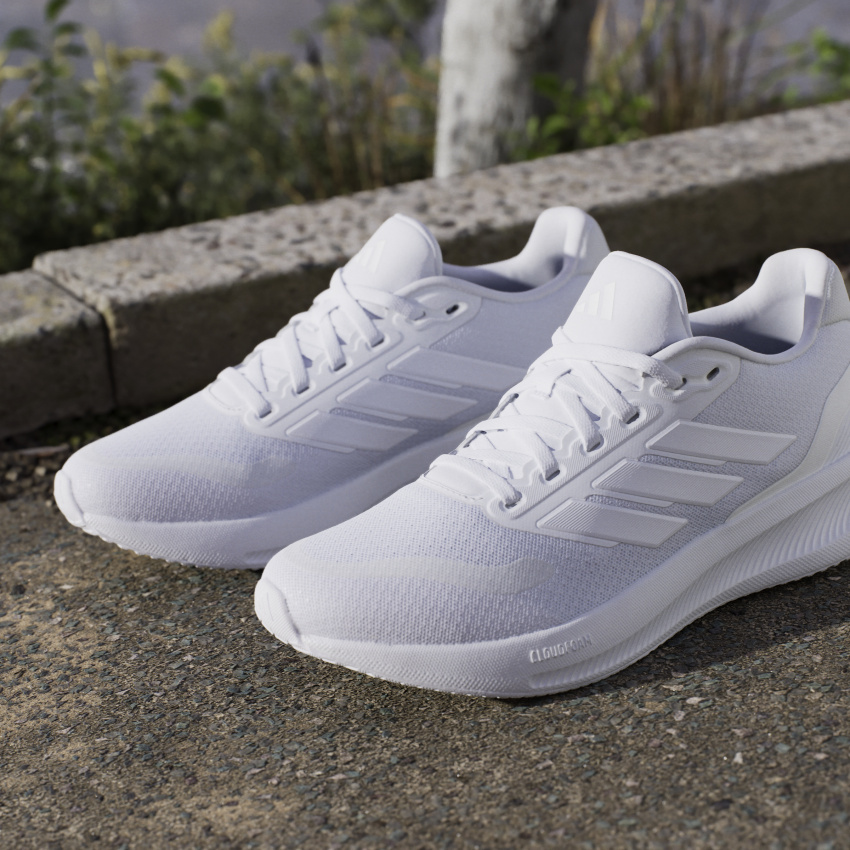 Adidas RUNFALCON 5 W BEYAZ Kadın Koşu Ayakkabısı - 10