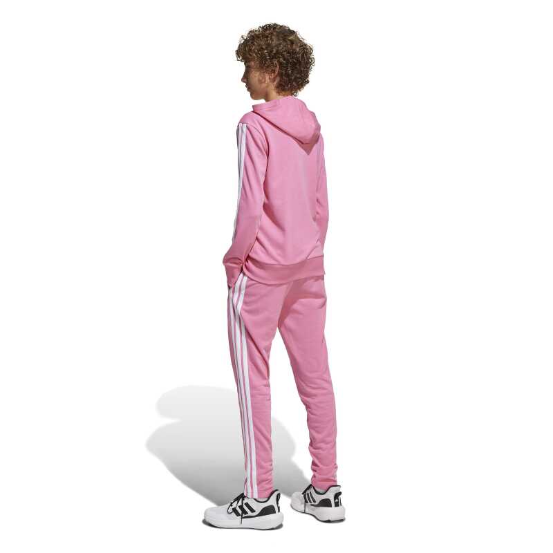 Adidas Seasonal Essentials Tiberio 3-Stripes French Terry Pembe Çocuk Eşofman Takımı - 4