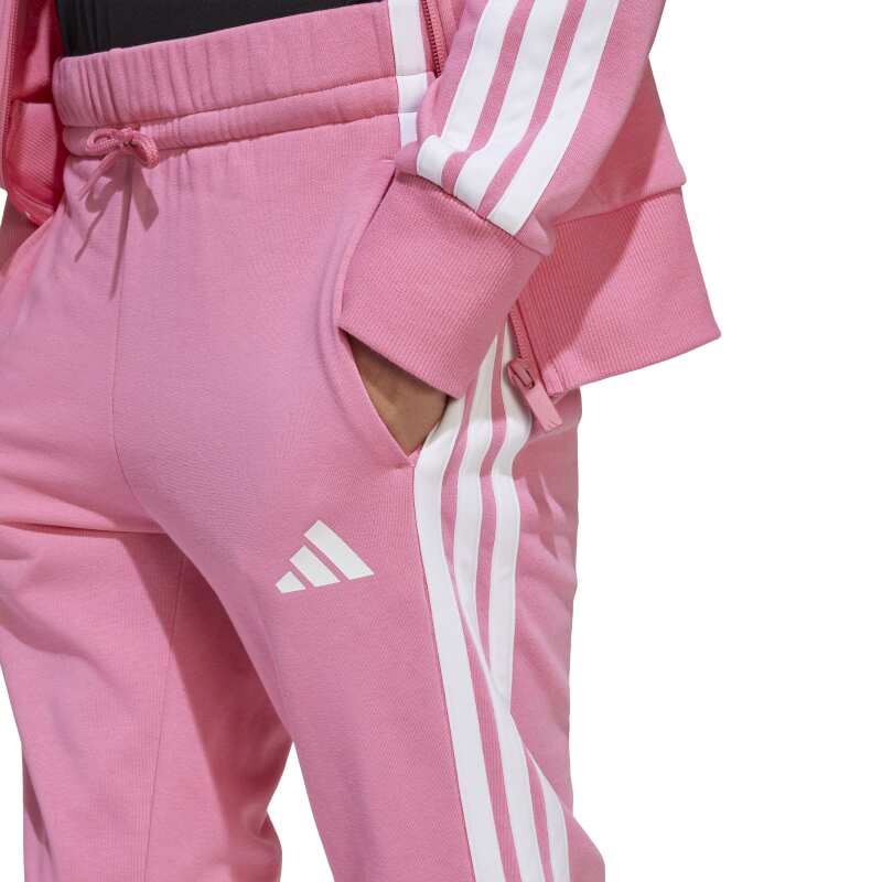 Adidas Seasonal Essentials Tiberio 3-Stripes French Terry Pembe Çocuk Eşofman Takımı - 7