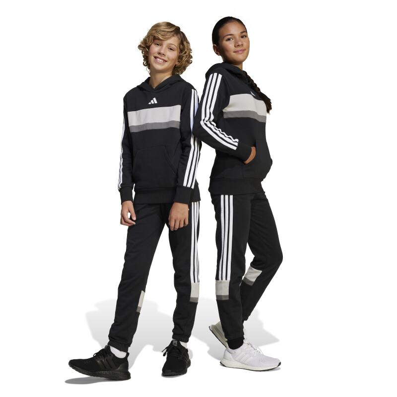 Adidas Seasonal Essentials Tiberio 3 Stripes Siyah Çocuk Eşofman Altı - 8