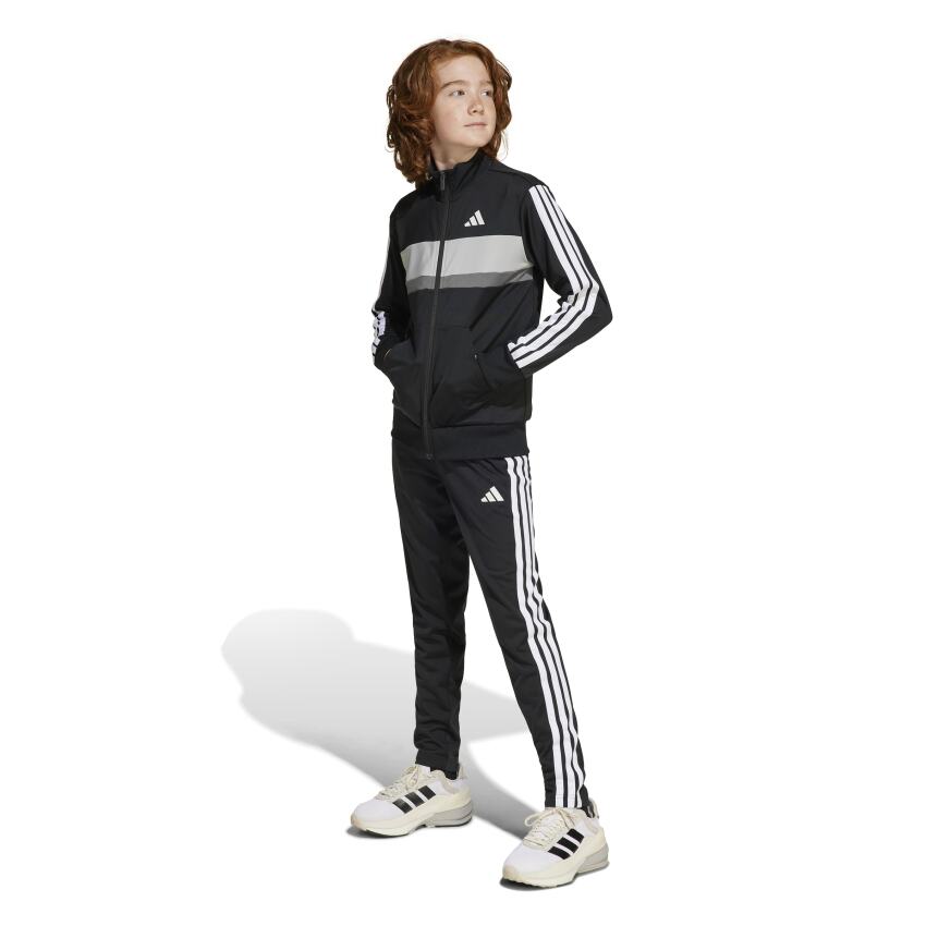 Adidas Seasonal Essentials Tiberio 3-Stripes Siyah Çocuk Eşofman Takımı - 3
