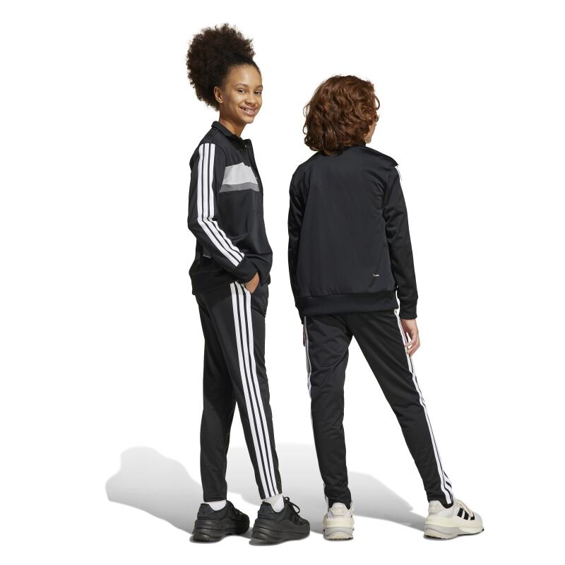 Adidas Seasonal Essentials Tiberio 3-Stripes Siyah Çocuk Eşofman Takımı - Adidas (1)