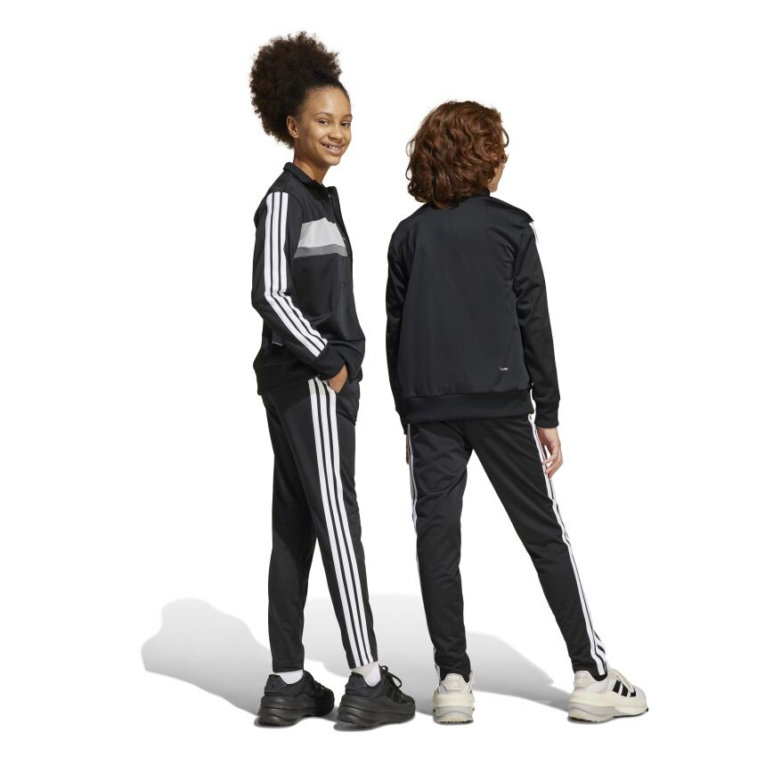 Adidas Seasonal Essentials Tiberio 3-Stripes Siyah Çocuk Eşofman Takımı - 2