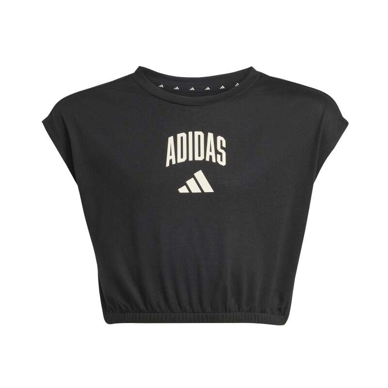 Adidas Seasonals Collegiate Typography Siyah Çocuk Tshirt - 1
