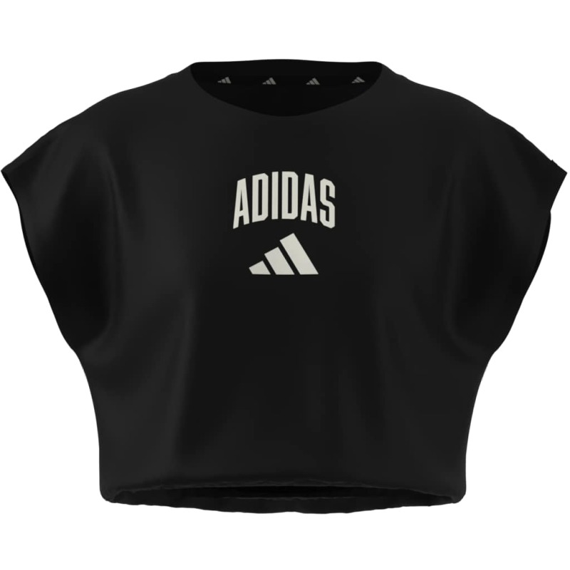 Adidas Seasonals Collegiate Typography Siyah Çocuk Tshirt - 12