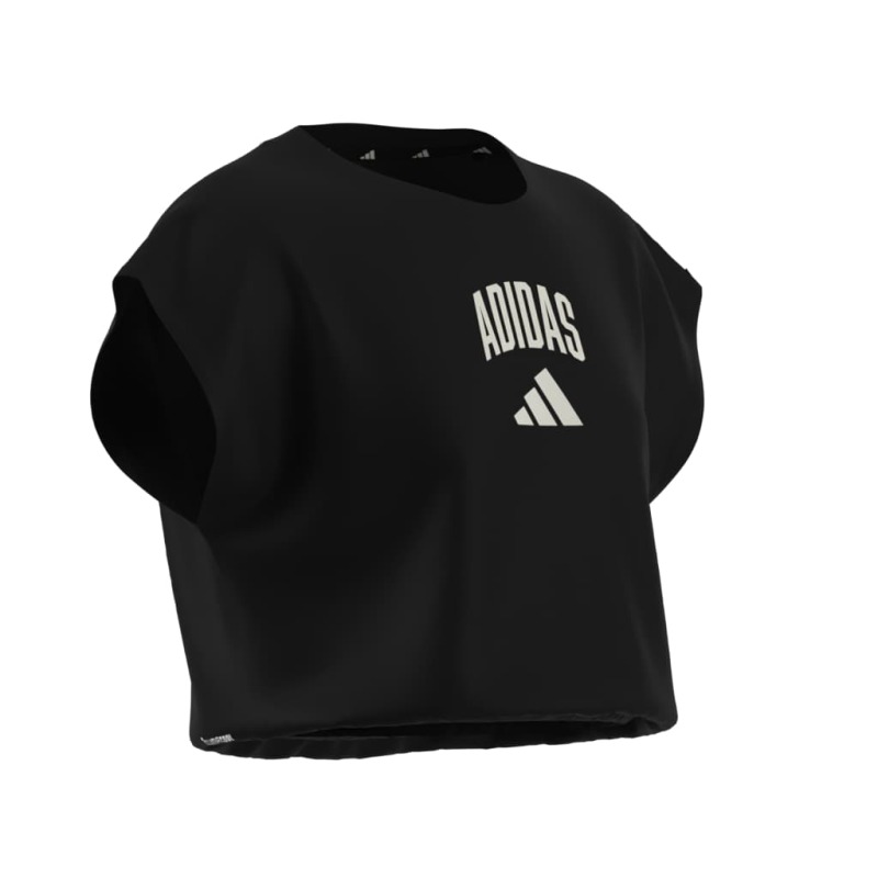 Adidas Seasonals Collegiate Typography Siyah Çocuk Tshirt - 13