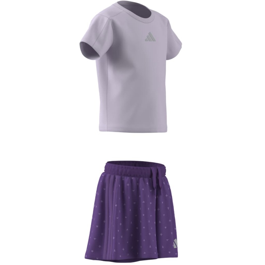 Adidas Seasonals Glam Mor Çocuk Etek Tshirt Takım - 2