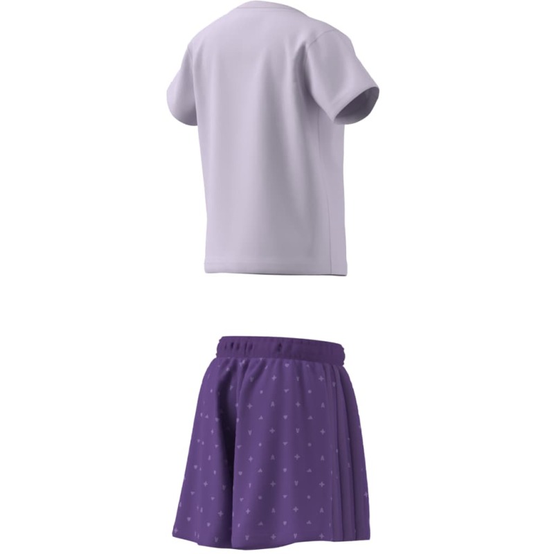 Adidas Seasonals Glam Mor Çocuk Etek Tshirt Takım - 4