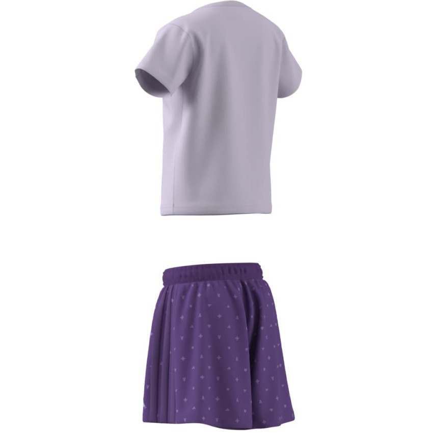 Adidas Seasonals Glam Mor Çocuk Etek Tshirt Takım - 6