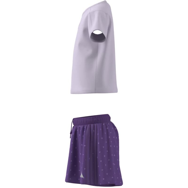 Adidas Seasonals Glam Mor Çocuk Etek Tshirt Takım - 7