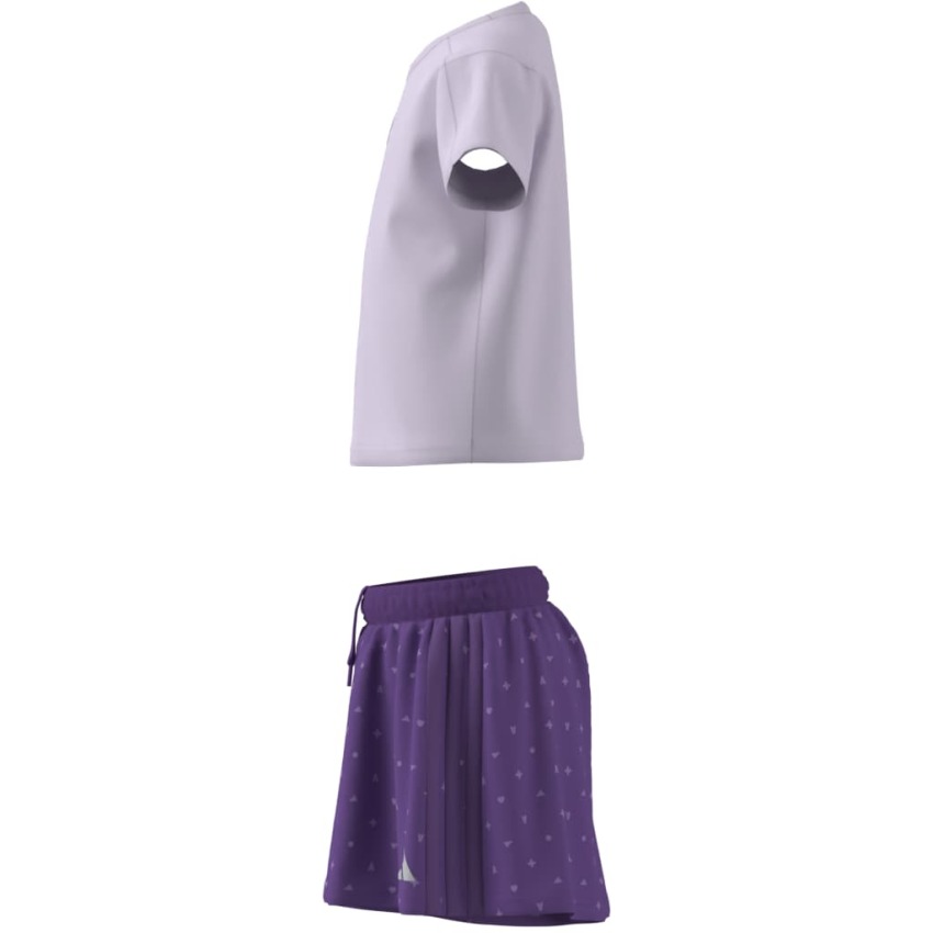 Adidas Seasonals Glam Mor Çocuk Etek Tshirt Takım - 7