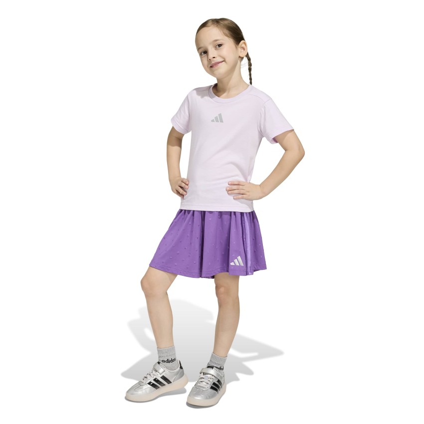 Adidas Seasonals Glam Mor Çocuk Etek Tshirt Takım - 11