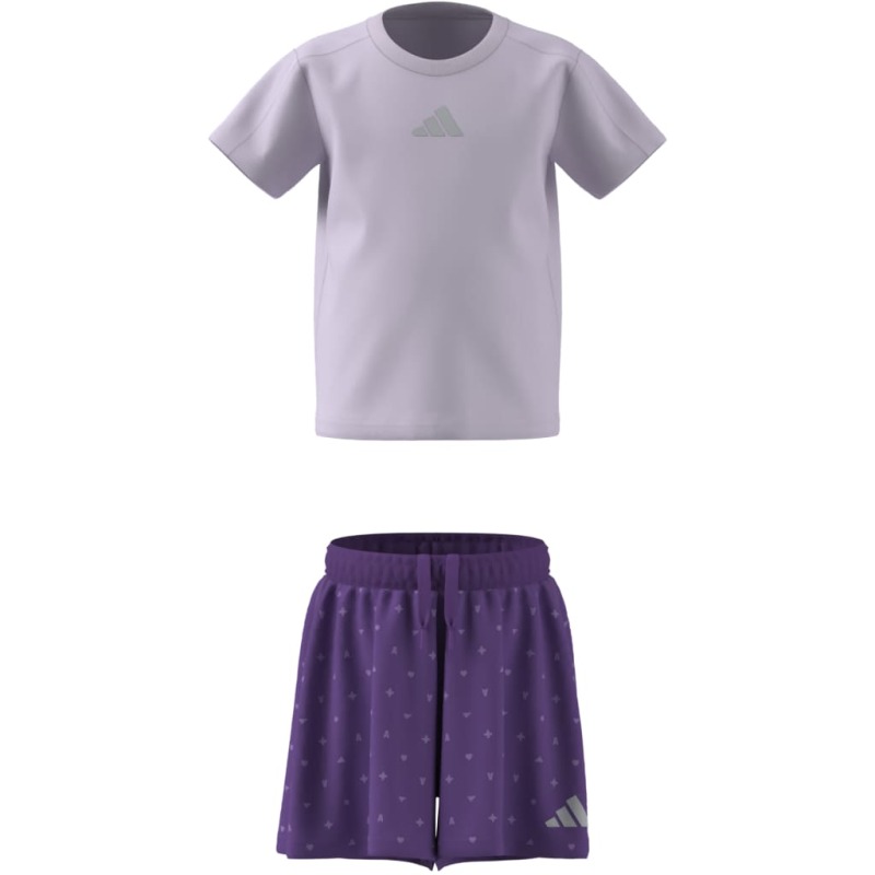 Adidas Seasonals Glam Mor Çocuk Etek Tshirt Takım - 16