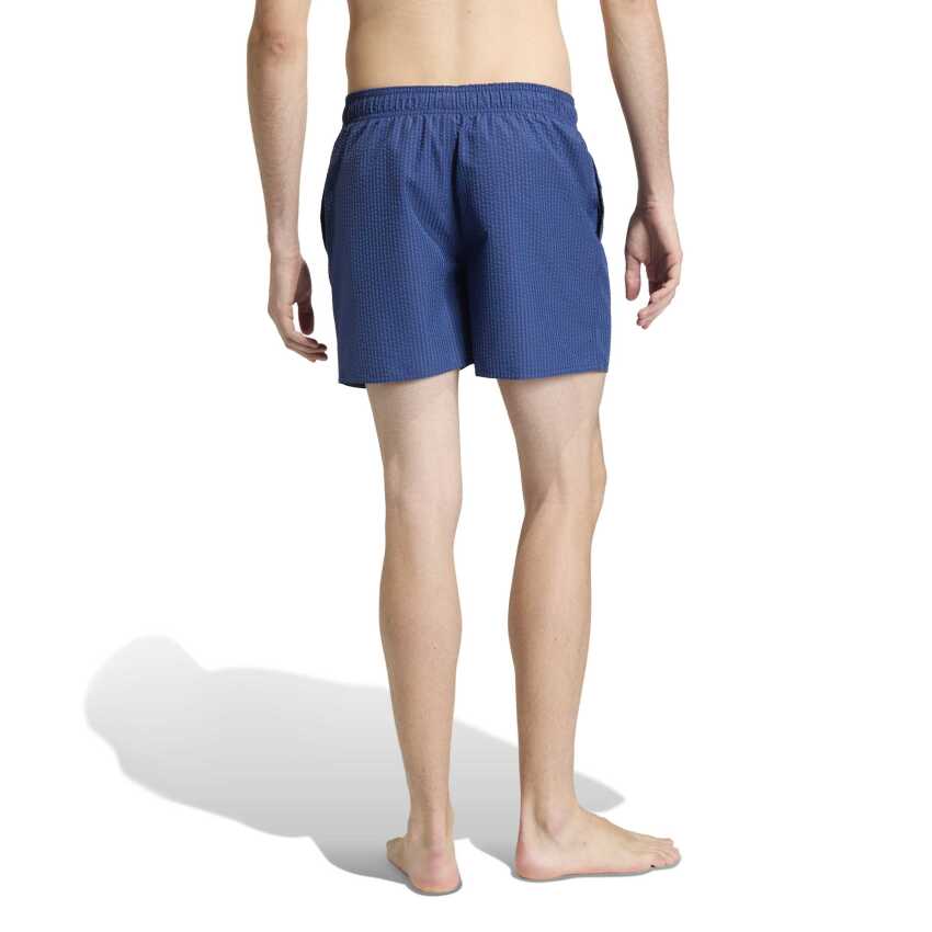 Adidas Seersucker Çizgili Mavi Erkek Mayo - 2