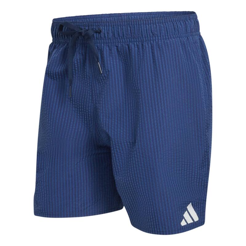 Adidas Seersucker Çizgili Mavi Erkek Mayo - 6