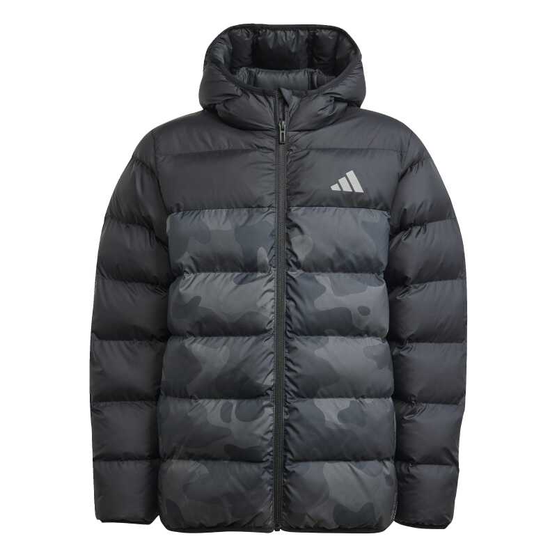 Adidas Sentetik Dolgulu Grafik Baskılı Siyah Çocuk Mont - 6