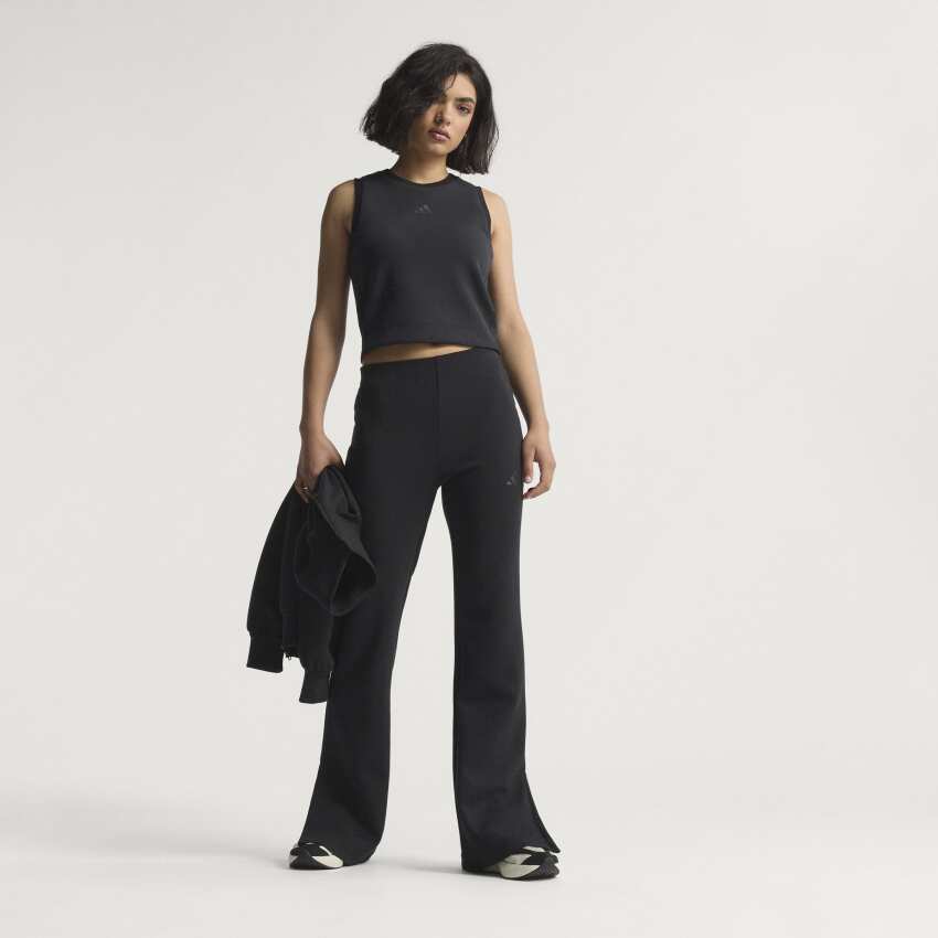 Adidas Soft Lux Bol Paça Siyah Kadın Eşofman Altı - 7