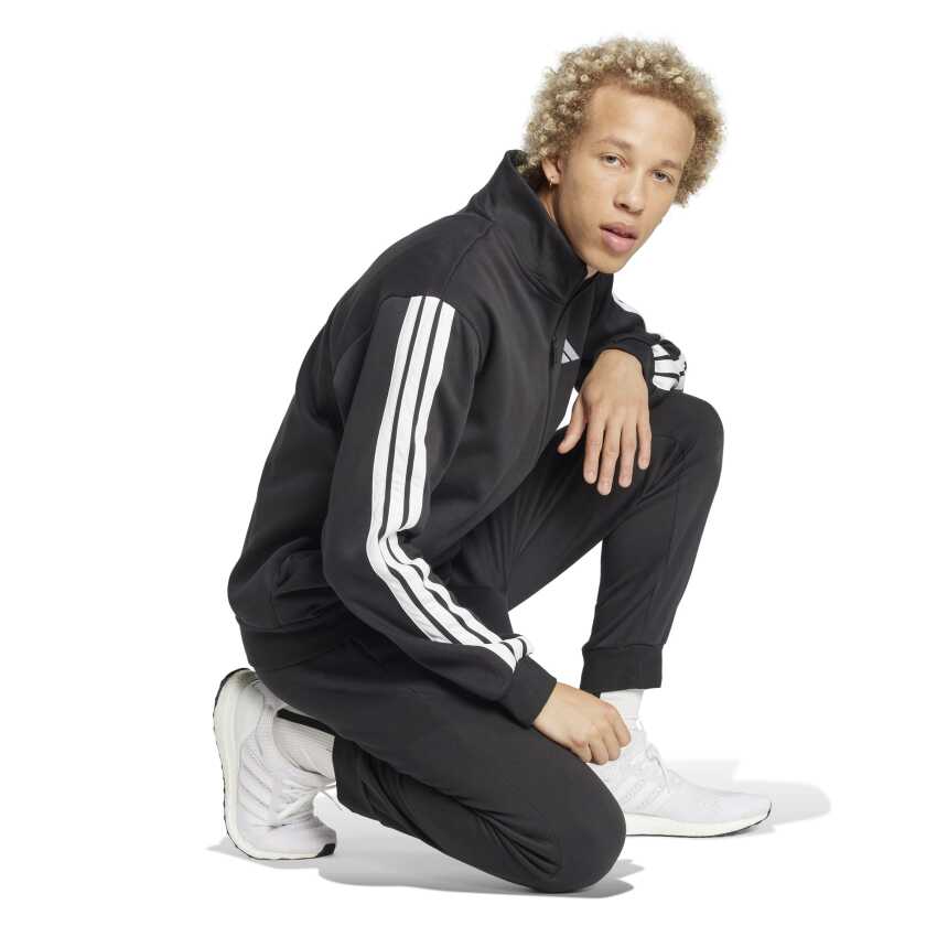 Adidas Sportswear Basic 3-Stripes Fleece SİYAH Erkek Eşofman Takımı - 3